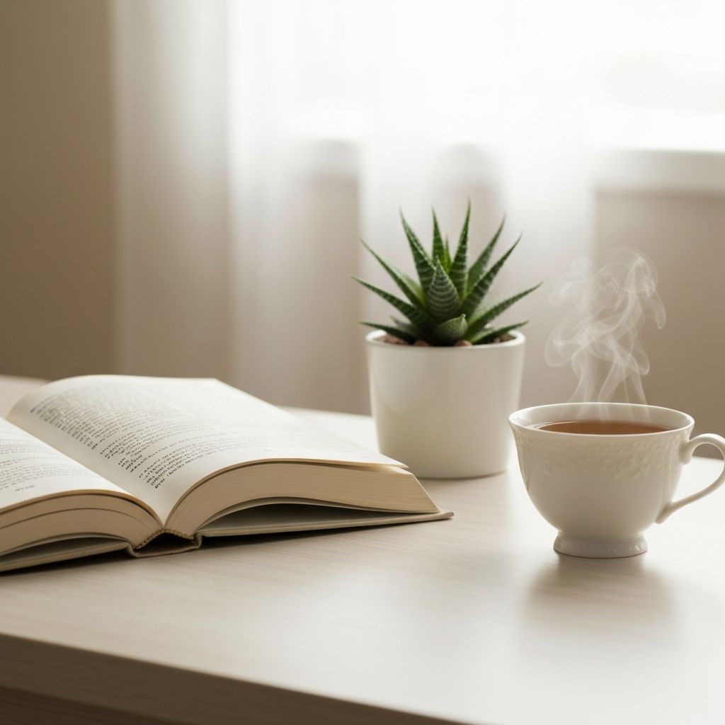 Könyv és tanulási tér, a mentális jólét szimbóluma